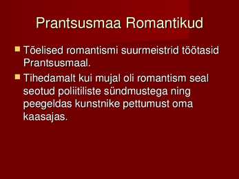 Romantism kui kunsti ajalugu põhikoolile #8