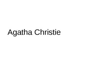 Agatha Christie eluloo kokkuvõte