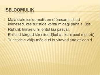 Malaisia Power point #9