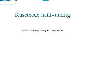 Patsiendi ettevalmistamine protseduurideks #2