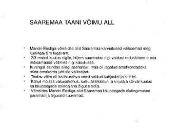 Eesti kolme kuningriigi vahel jagatuna slaid #7