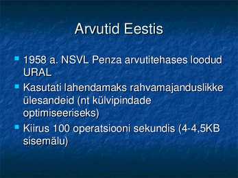Arvutite ajalugu presentatsioon #21