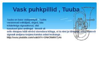 Puhkpillide esitlus #2