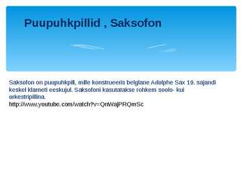 Puhkpillide esitlus #4