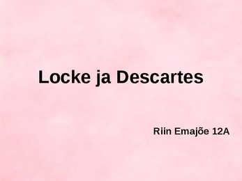 Locke ja Descartes