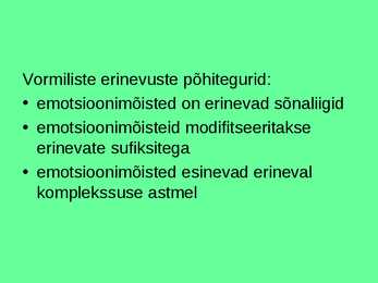 Emotsioonid-eestlaste sõnavara #12