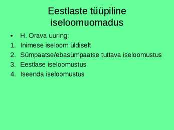 Emotsioonid-eestlaste sõnavara #16