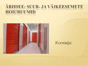 Esitlus äriidee kohta