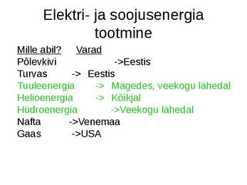 Eesti energiamajandus #5