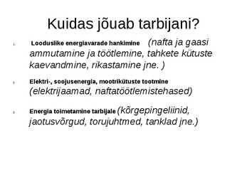 Eesti energiamajandus #6