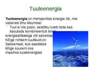 Eesti energiamajandus #9