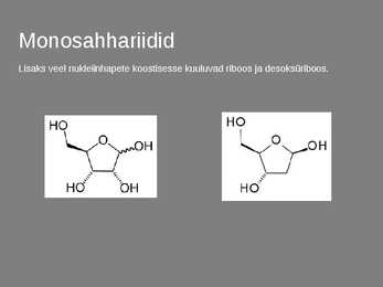 Monosahhariidid #7