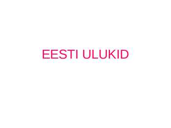 Eesti ulukid-soo raba loomad ja taimed #2