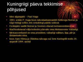 Seto kuningriigi päeva esitlus #2