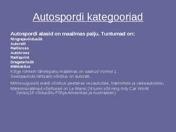 Autospordi slideshow #3