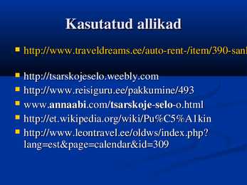 Tsarskoje Selo powerpointi esitus #11