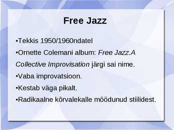 Free Jazz slideshow #2