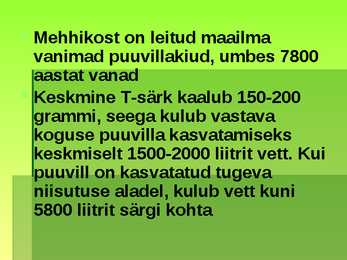 Puuvill kasutusalad ja kirjeldus #6