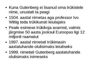 Johannes Gutenberg elulugu #5