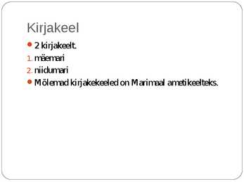 Mari keel #5