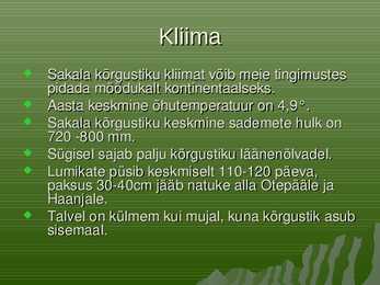 Sakala kõrgustiku esitlus #2