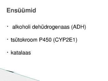 Alkoholi lagunemine organismis #6