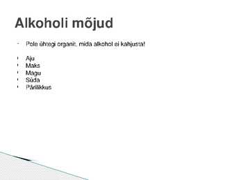 Alkoholi lagunemine organismis #8