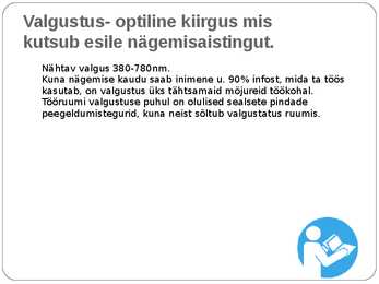 Optometristi füüsikalised ohutegurid #15