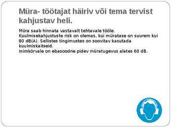 Optometristi füüsikalised ohutegurid #3