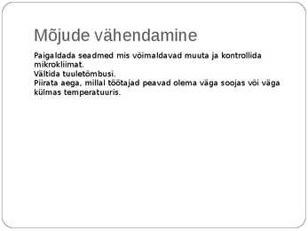 Optometristi füüsikalised ohutegurid #22