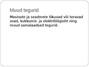 Optometristi füüsikalised ohutegurid #23