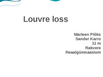 Louvre loss