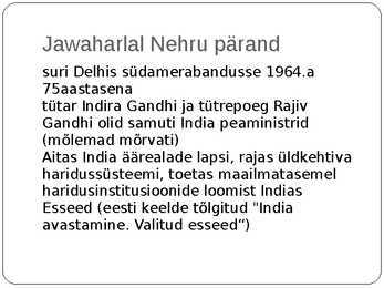 Jawaharlal Nehru #9