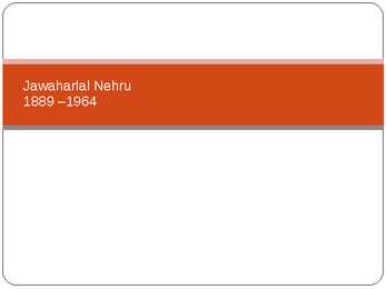 Jawaharlal Nehru