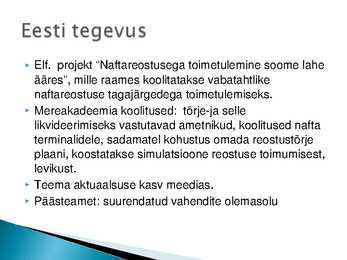 Eesti ja naftareostuse oht Läänemerel #14