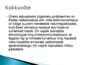 Eesti ja naftareostuse oht Läänemerel #22