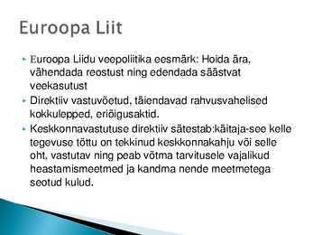 Eesti ja naftareostuse oht Läänemerel #4