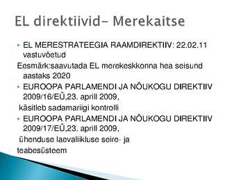 Eesti ja naftareostuse oht Läänemerel #6