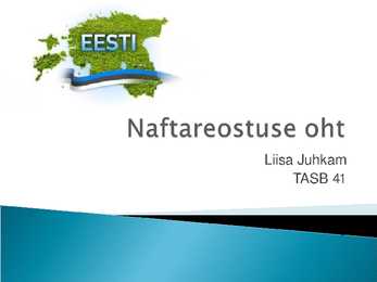 Eesti ja naftareostuse oht Läänemerel