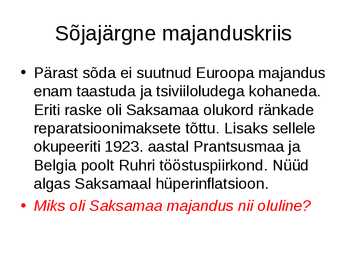Slideshow Maailm esimese maailmasõja järel #3