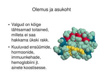 Valkude ehitus-ülesanded #2