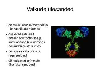 Valkude ehitus-ülesanded #7