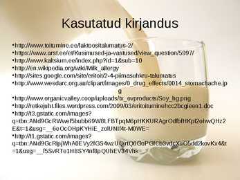 Piimaallergia ja laktoositalumatus #14
