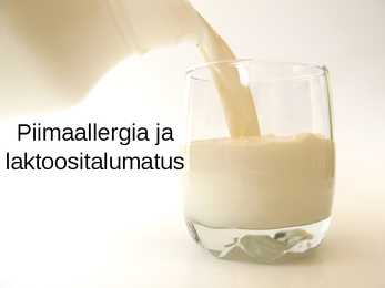 Piimaallergia ja laktoositalumatus