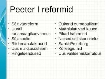 Peeter I-Suur-Power point #12