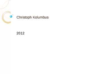 Christoph Kolumbus ja Ameerika avastamine