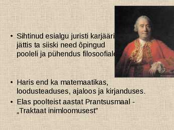 David Hume elu ja isik #3