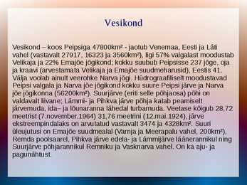 Peipsi järve koosluse esitlus #6