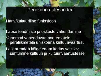 Perekonna ülesanded #14