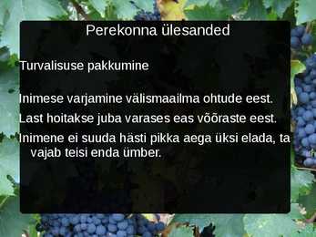 Perekonna ülesanded #16
